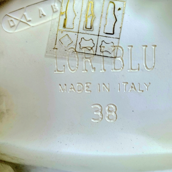 LORIBLU Made In Italy Pink Ankle Strappy Leather Sandal Beaded 38IT, 7.5US - Picture 10 of 10